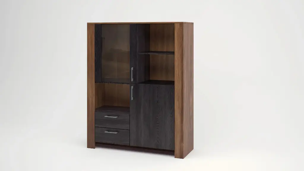 [1268] Bronx M03- витрина (brandy castello oak + carbon wood)