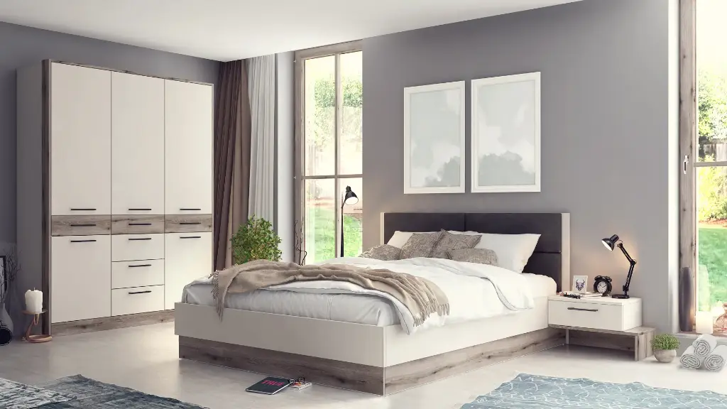 [1230] Спален комплект Salerno (fossil evoke oak + champagne)