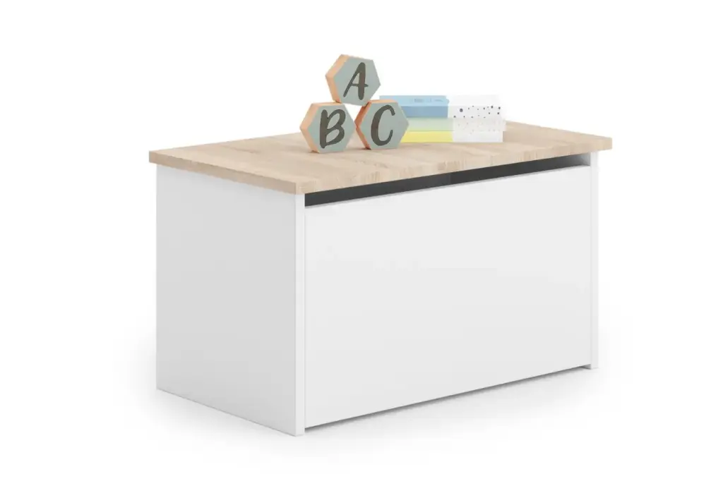 [008957] Детски шкаф Daria (white coastland oak)