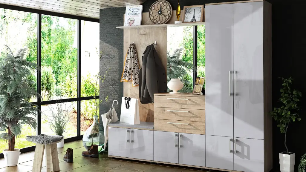 [008965] Портманто Step II (gold harbor oak + trend gloss MDF)