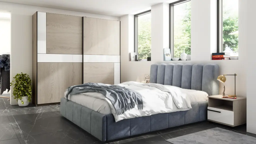 [009399] Спален комплект Line- конфигурация 4 (140, V01, 140 х 200 см, ролкови, Rinaldi 03)