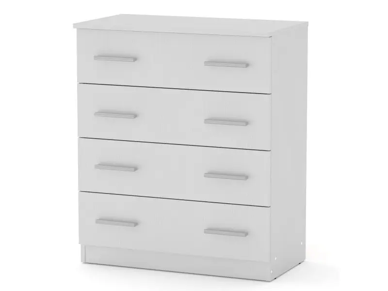 [009884] Скрин Компанит Комод-4Б  (бяло)