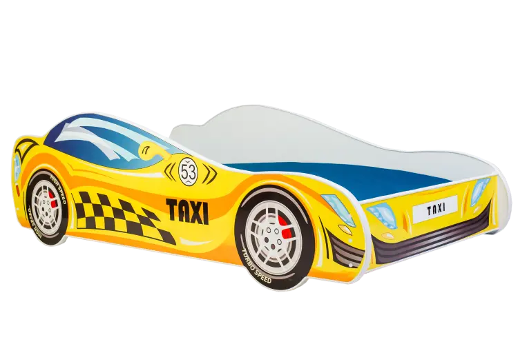 [010081] Детско легло AUTO 4х4 с матрак (taxi, 140 х 70 см)