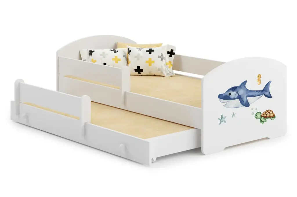 Детско двойно легло LUK II с разтегателен механизъм с различни мотиви