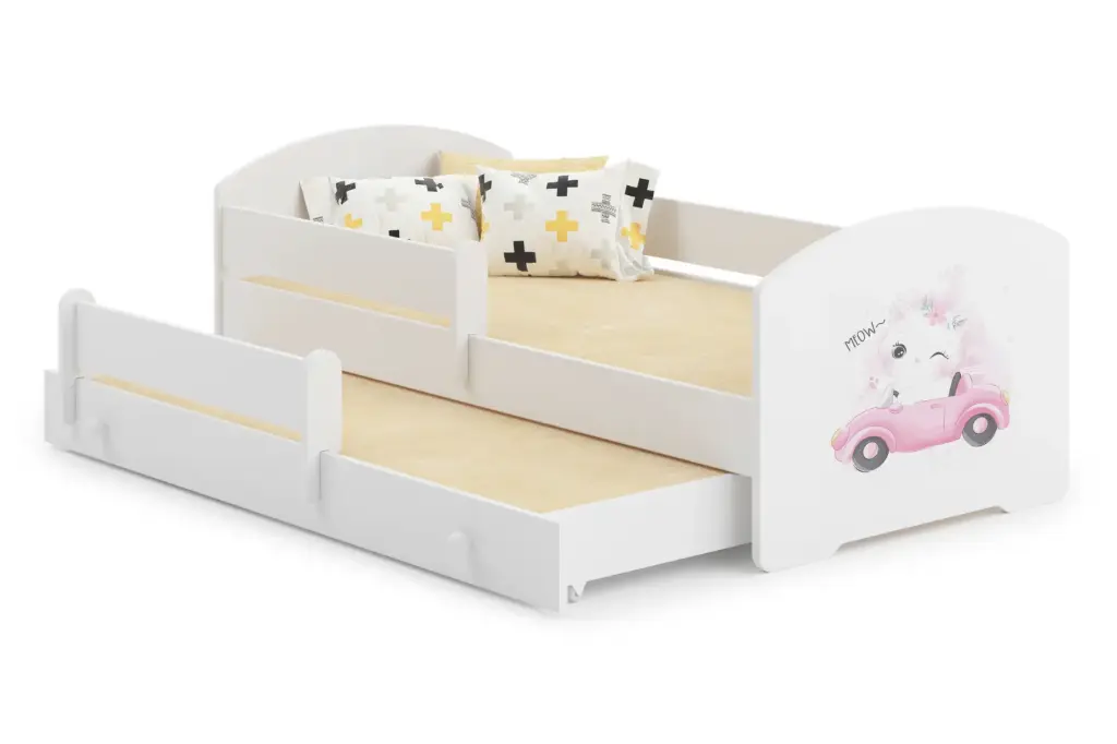 Детско двойно легло LUK II с разтегателен механизъм с различни мотиви