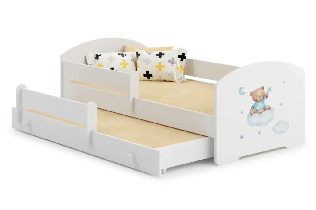 Детско двойно легло LUK II 160 x 80 с 2 матрака и различни мотиви