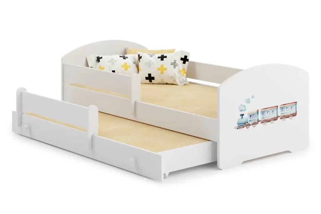 Детско двойно легло LUK II 160 x 80 с 2 матрака и различни мотиви