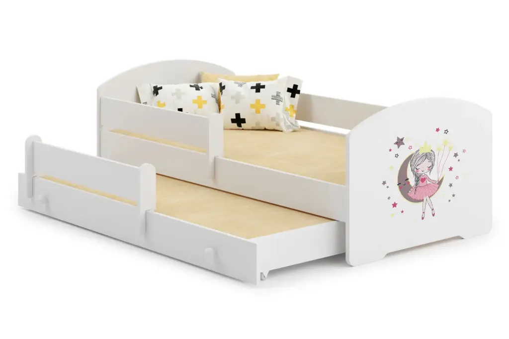 Детско двойно легло LUK II с разтегателен механизъм с различни мотиви