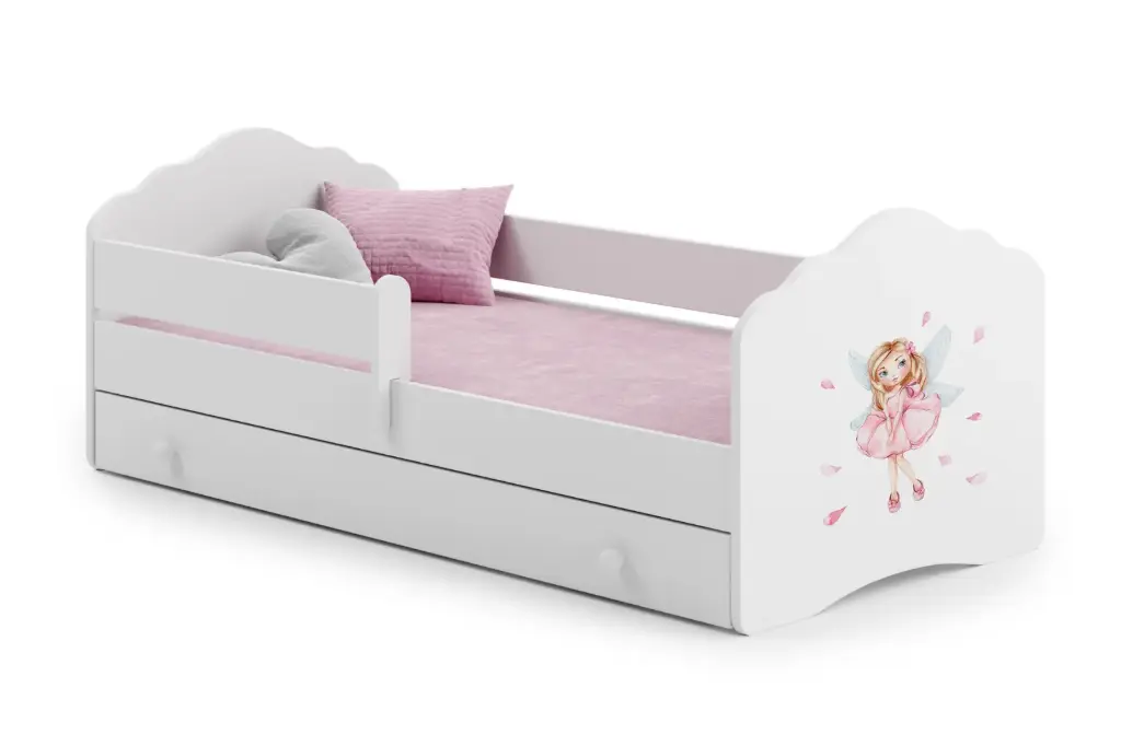 Детско легло FALA с парапет и чекмедже с различни мотиви