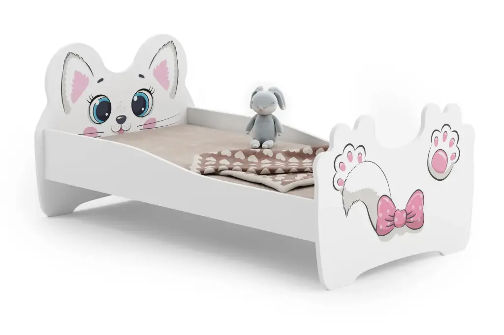 [010362] Детско легло Pink cat (140 х 70 см)