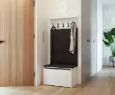 Шкаф за обувки със седалка и закачалка ANDY