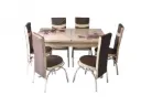 Трапезен комплект - маса с 6 стола  