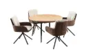 Разтегателна трапезна маса SENDO натурален дъб / черно