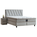 Тапицирана спалня с матрак SIESTA 140 x 200 - крем 01