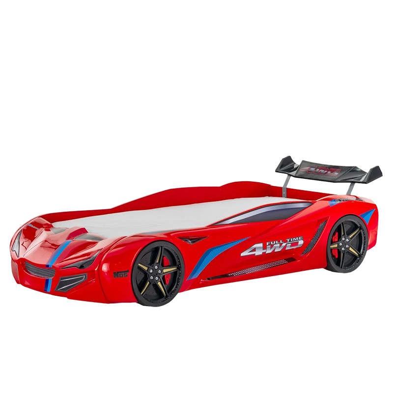[013003] Детско легло TURBO CAP 90 x 190 - червено