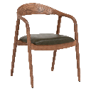 Трапезен стол YILAN - маслено зелен